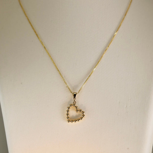 Beaded Heart Pendant & Chain Beaded Heart Pendant & Chain